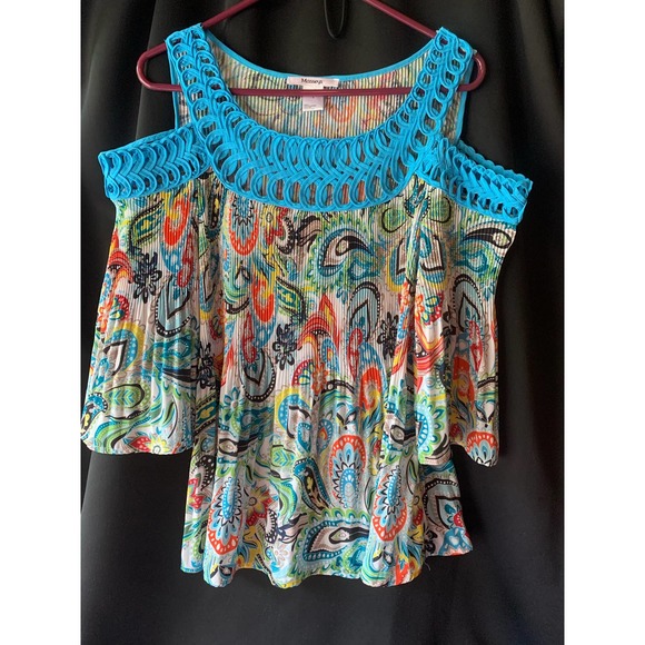 Massey’s Crochet cold should blouse SZ L - Picture 1 of 12